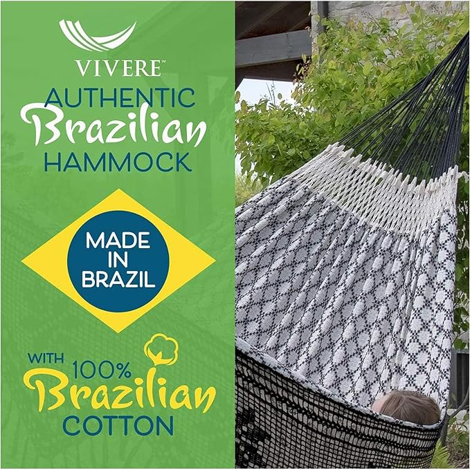 Vivere Authentic Brazilian Luxury Hammock - 450 lb Capacity - Image 2