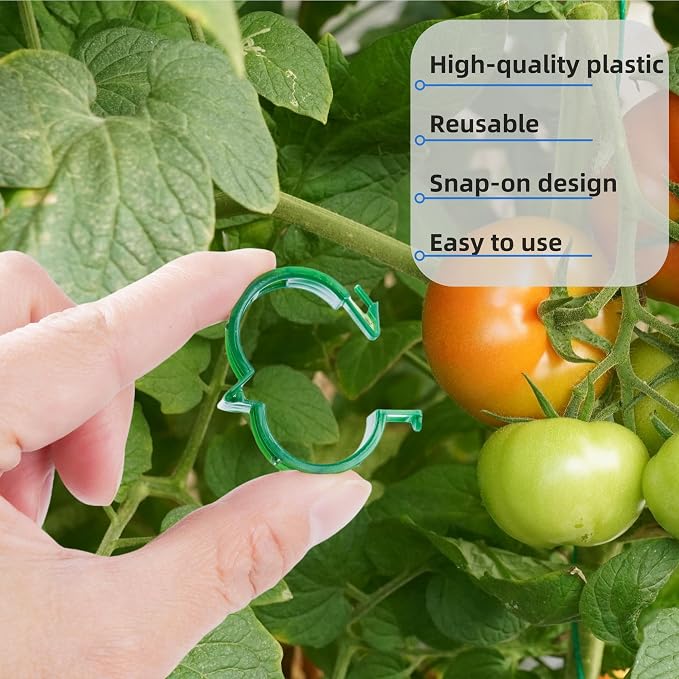 200 Pcs Plant Support Clips, Plastic Clips - Image 8