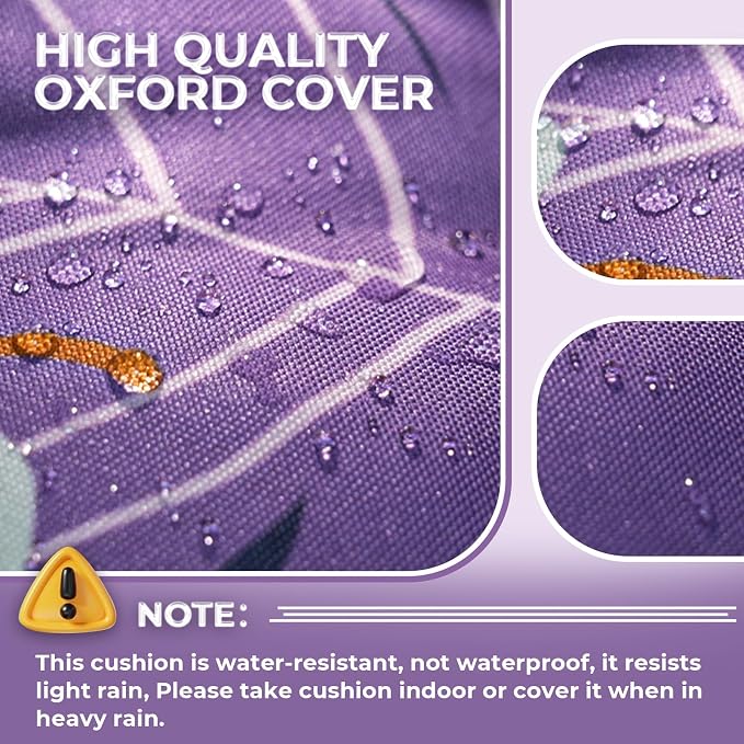 Outdoor Chaise Lounge Chair Cushion Waterproof 74.4 x 22 x 4.7 Inches Thickened - Image 7