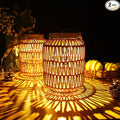 Solar Outdoor Lanterns Waterproof, Hanging Rattan Lantern Lights by ALLFORTUNE