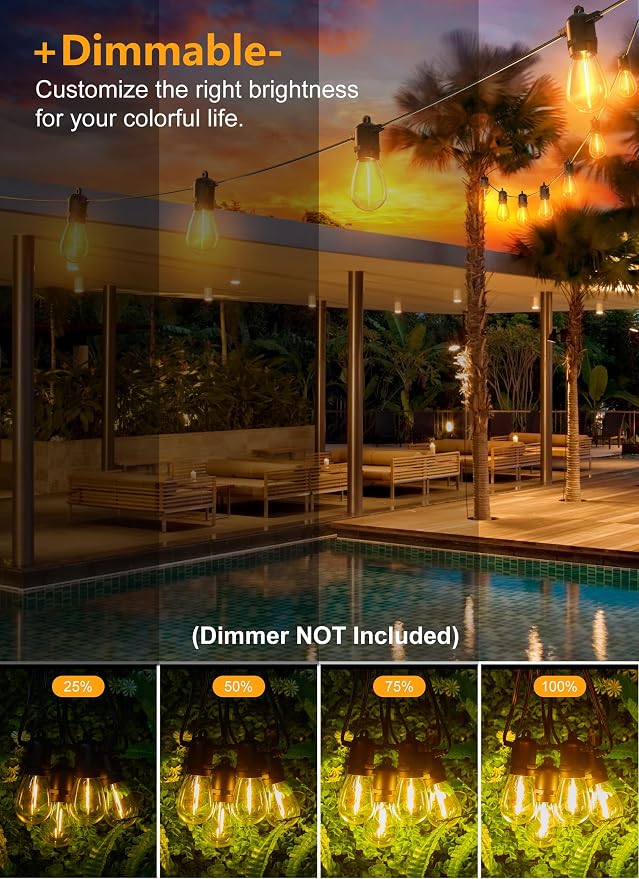 Brightown Outdoor String Lights 190FT - Image 2