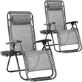 FDW Set of 2 Lawn Outdoor Deck Camping Folding Patio Beach Anti Recliner Pool by FDW