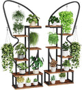 6 Tier Plant Stand Indoor Butterfly-Shaped, Tall Metal Plant Stand by Eleratorstoragehaslife