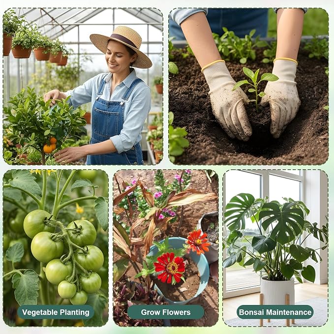 Grevosea 10 Pack Plant Support Stakes, Stackable Monstera Plant Supports - Image 5