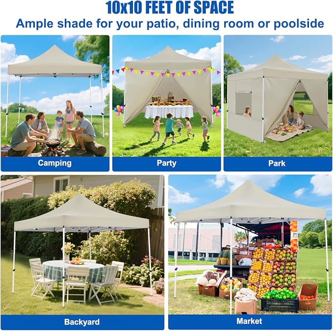 Yesker 10x10 Pop Up Canopy Tent - Image 9