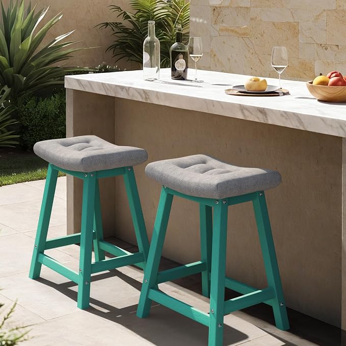 Ciokea 2 Set 24" Outdoor Bar Stools by CIOKEA