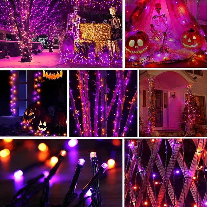 2-Pack Solar String Lights, 78Ft Extra-Long 200 LED Waterproof Solar Halloween - Image 8
