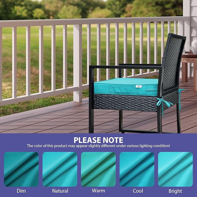 Outdoor Chair Cushions Set of 4, Waterproof Outdoor Seat Cushions - Image 7