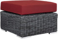 Modway EEI-1869-GRY-RED Ottoman, Canvas Red by Modway
