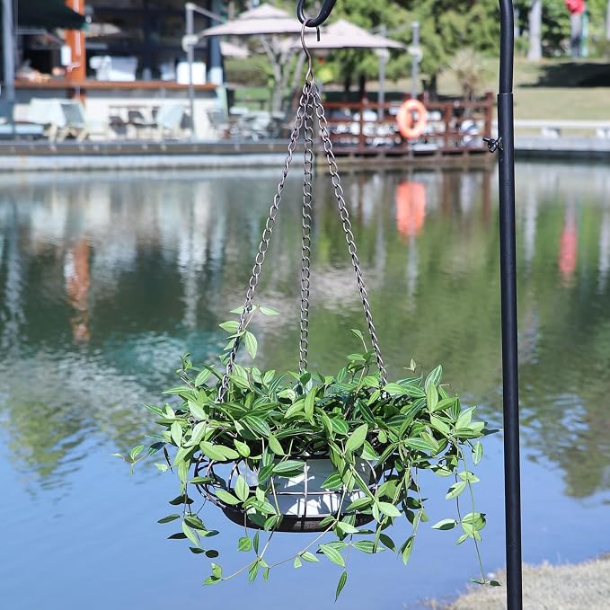 Metal Hanging Planters, Plant Hanger Basket Decorative Plant Pot Holder - Image 7