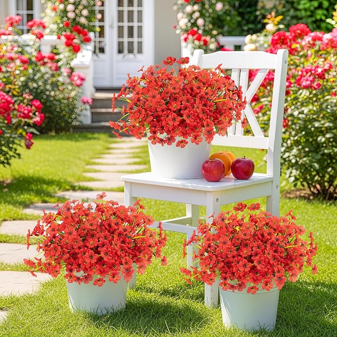 MACTING 12 Bundles Artificial Flowers - Image 2