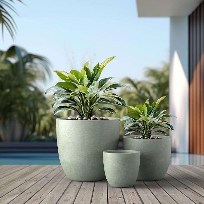 Kante 18", Outdoor Indoor Large Planter Pots - Image 3