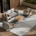 ZANDOR Aluminum Outdoor Patio Conversation Furniture Set, Seating Sofa by ZANDOR%7CCraftingYourOutdoorElegance