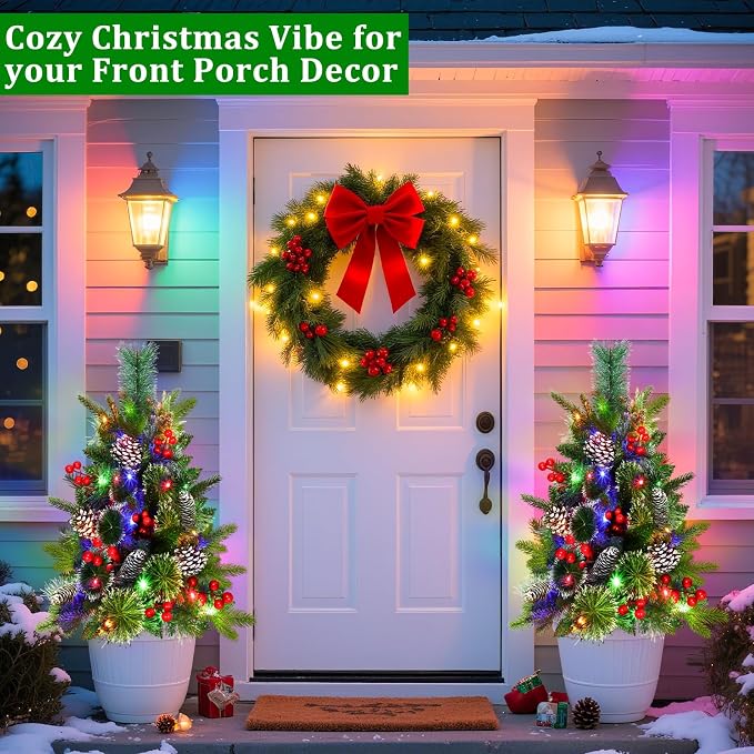 2 Pack Outdoor Christmas Tree Urn Fillers - Image 2