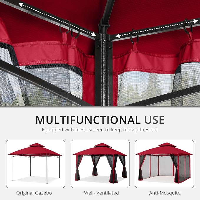 MASTERCANOPY Patio Gazebo Mosquito Netting Screen Walls - Image 6