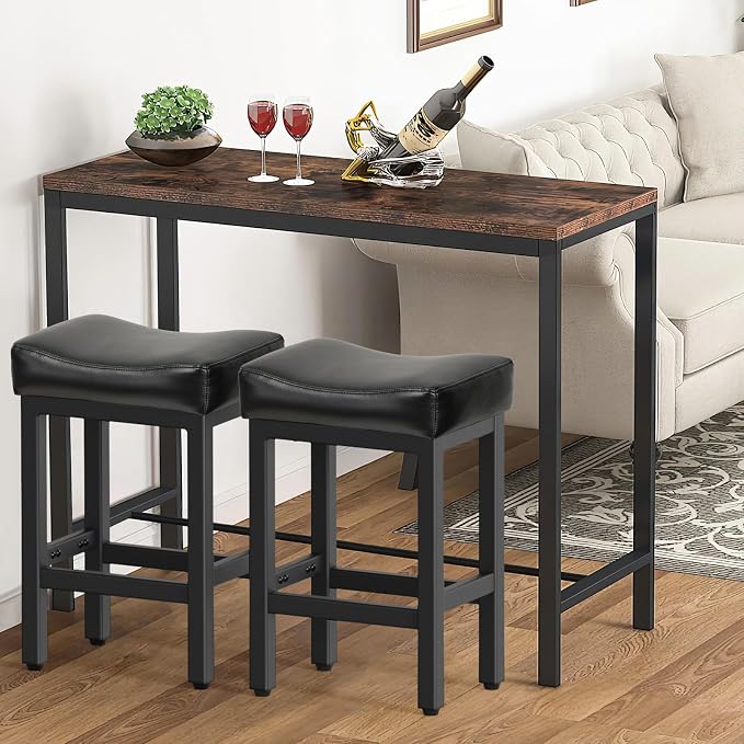 Counter Height Bar Stools Set of 2, 24 Inch Barstools - Image 7