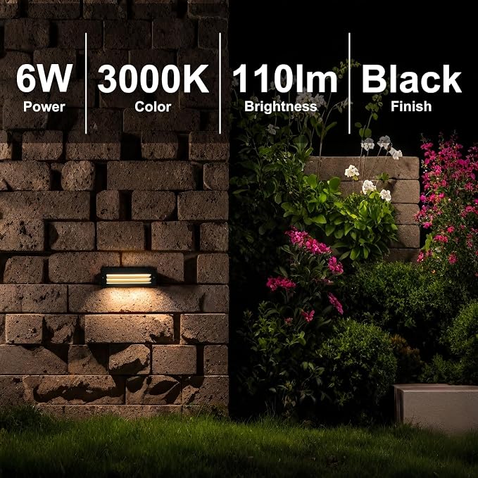ZONK LED Step Lights Outdoor Indoor 120V, 10Inch Landscape Pathway Stair Lights - Image 2