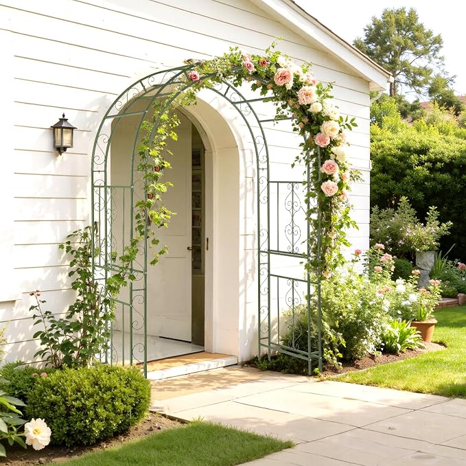 VINGLI Garden Arbor, Double Layer Arch Archway - Image 7