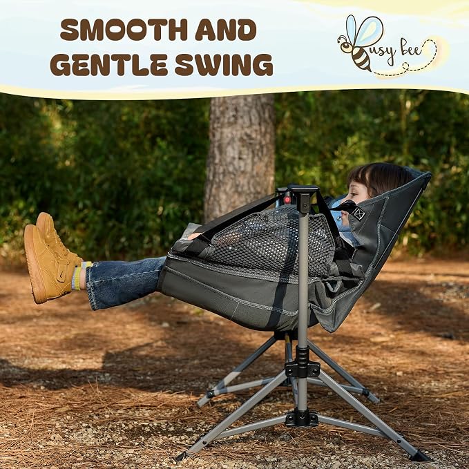 BusyBee Hammock Camping Chairs for Kids, Folding Kids Chair - Image 7
