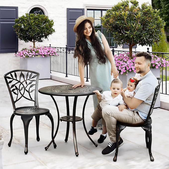 DWVO 25 Inches Round Patio Dining Table - Image 6