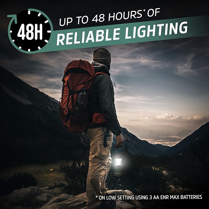 Energizer S-500 Hybrid Power Camping Lantern, Rechargeable, or AA Battery - Image 7
