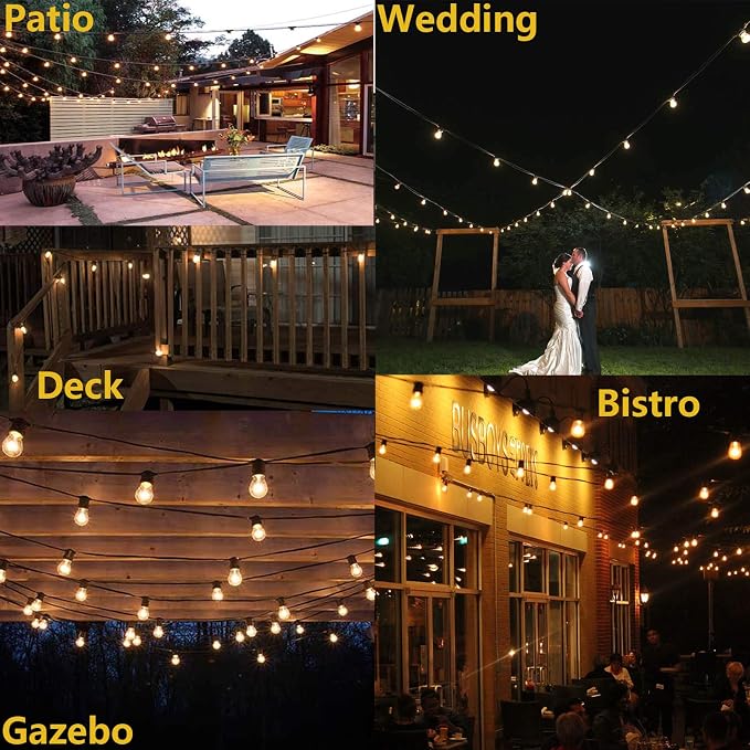Outdoor String Lights for Outside 48FT - Image 5