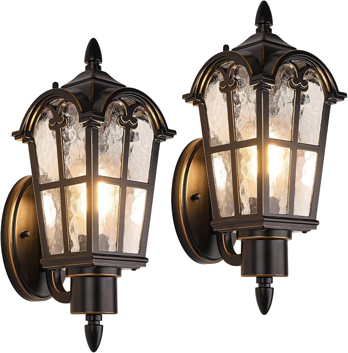 Sucolite Outdoor Wall Light Fixtures, Vintage Outside Wall Sconces by Sucolite