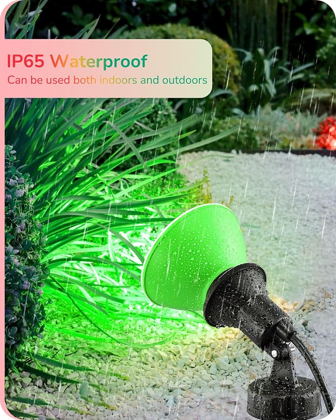 EDISHINE St.Patrick's Day/Easter Decorations PAR38 Red & Green LED Flood Light - Image 6