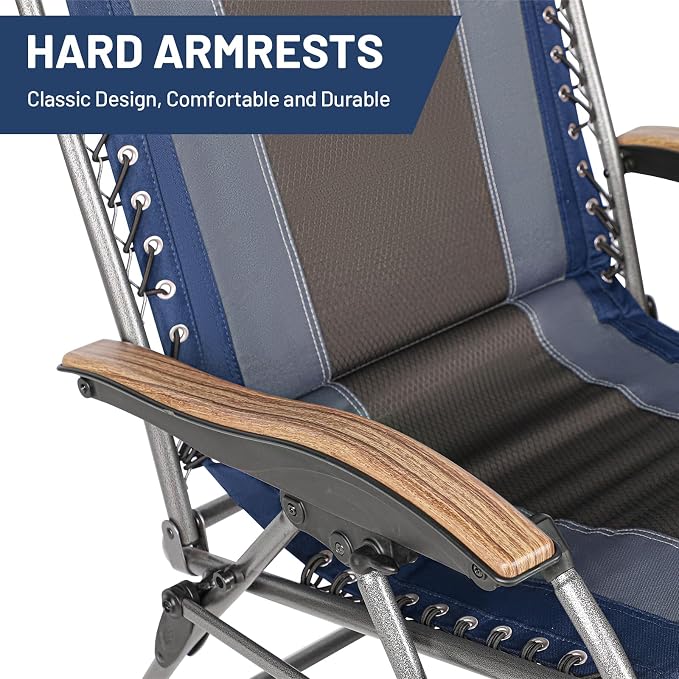 Timber Ridge Oversized Zero Gravity Chair, Padded Reclining Lounge Chair - Image 9