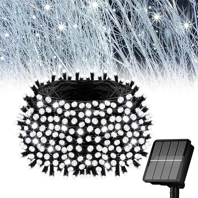 Solar String Lights for Outside, 39Ft 100 LED Solar String Lights Outdoor by Flechllary