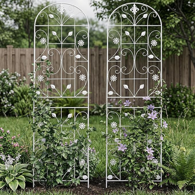 Trellis for Climbing Plants Outdoor, （2 Pack 70.8x19.6-inch）, Generic Metal - Image 8