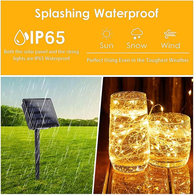 Solar String Lights Outdoor, Fairy Light - Image 8