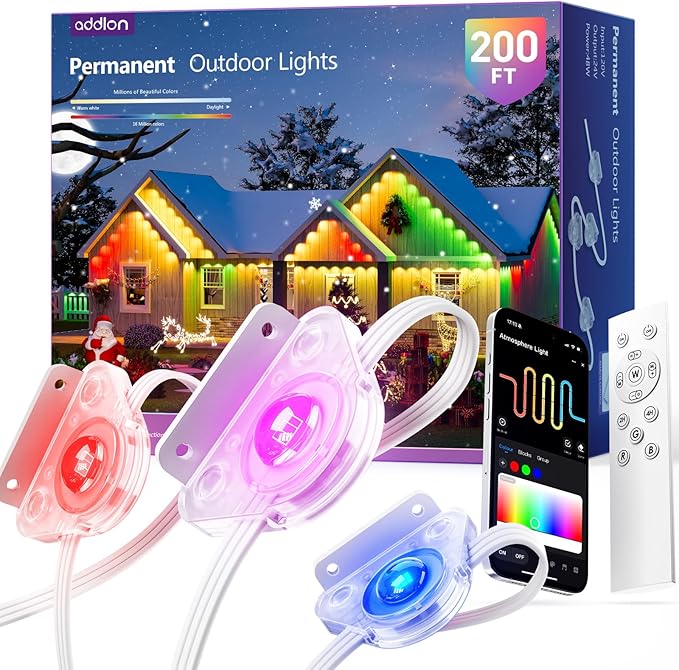 addlon Permanent Outdoor Lights, Smart RGB+IC LED Lights by addlon