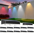 Solar Fence Lights Outdoor Waterproof，12pack High Brightness LED Spot Lens Deck by ZSYIQIXI