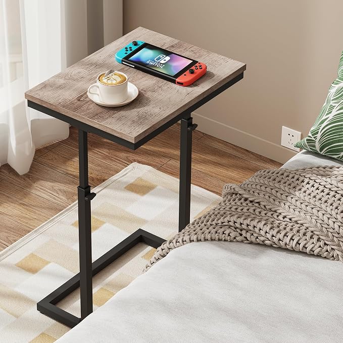 TUTOTAK End Table, Side Table, Tall Couch Table, Sofa Table, Living Room - Image 8