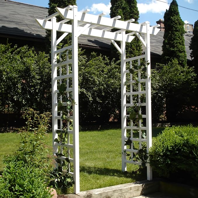 Dura-Trel Providence Arbor, Vinyl Garden Archway - Image 5