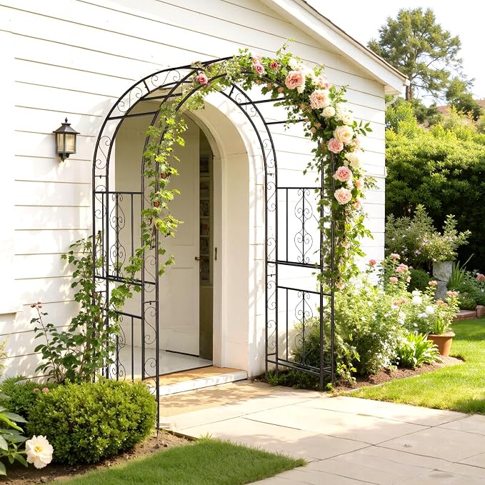 VINGLI Garden Arbor, Double Layer Arch Archway - Image 2