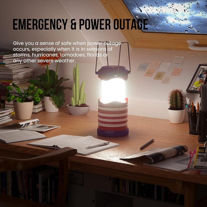 Lichamp LED Camping Lantern, 4 Pack Battery Powered Flashlight - Image 6
