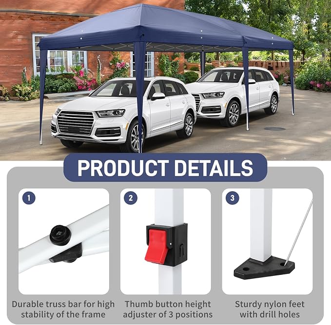 VINGLI 10x20 ft Pop Up Canopy Tent - Image 5