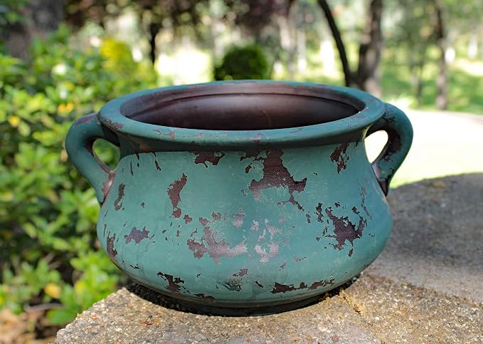 Egyptian Era Designed Earthen Ware Terra-Cotta Vessel/Planter - Image 2