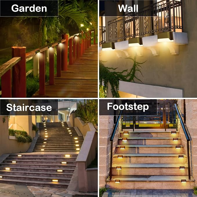 Solar Deck Lights Outdoor, Waterproof LED Solar Lights - Image 10