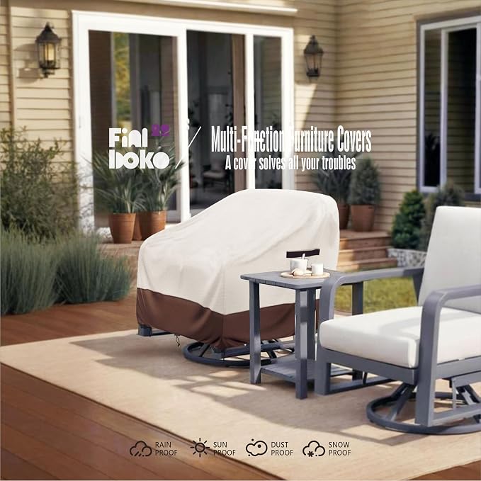 Outdoor Chair Covers 2 Pack, 100% Waterproof Heavy Duty Patio Furniture Covers - Image 8