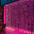 Dazzle Bright 300 LED Curtain String Lights, Valentine's Day Fairy Lights by DazzleBright