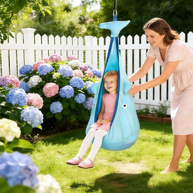 Blue Dolphin Pod Swing Seat for Kids - Image 3