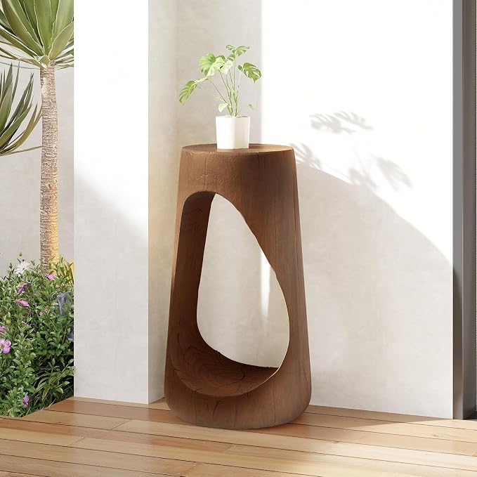 Christopher Knight Home Novi 26.57"H Lightweight Concrete Outdoor Side Table by ChristopherKnightHome