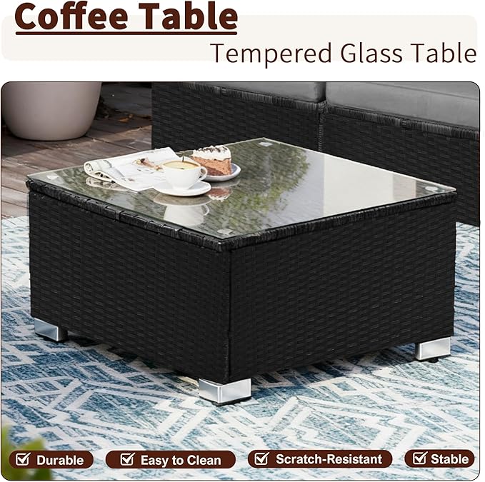 7 Pieces Patio Furniture Set - Image 7