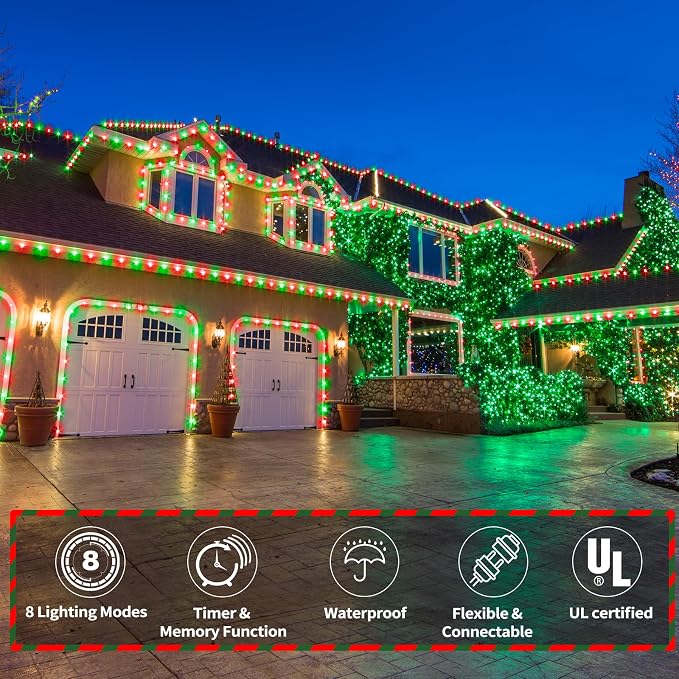 150ft LED Rope Lights Outdoor, 1080 LED Connectable and Flexible Tube Lights - Image 2