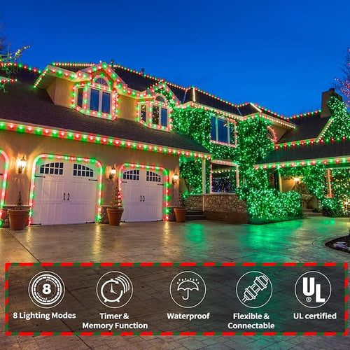 100ft LED Rope Lights Outdoor, 720 LED Connectable and Flexible Tube Lights - Image 2