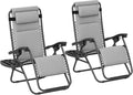 Outsunny Zero Gravity Chairs Set of 2, Reclining Folding Zero Gravity Lounge by Outsunny