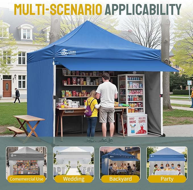 CROWN SHADES 10x10 Commercial Pop Up Canopy Tent - Image 6